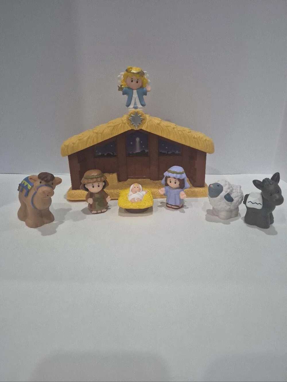 Fisher Price Little People Nativity Set Lot Of 8 Figures